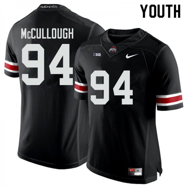 Ohio State Buckeyes #94 Roen McCullough Youth Alumni Jersey Black